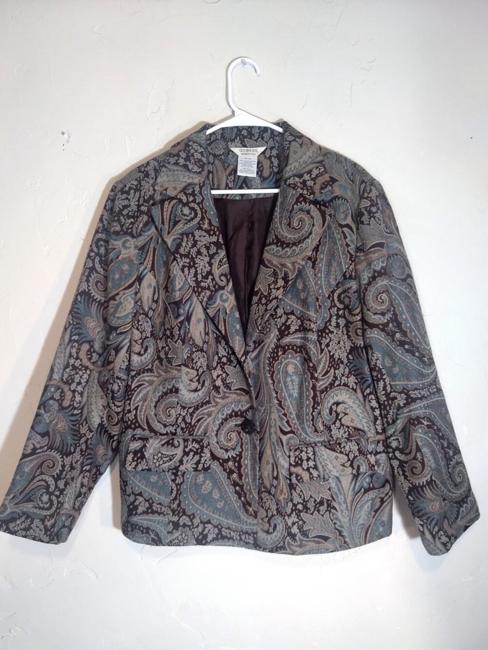 George Paisley Print Blazer Jacket
